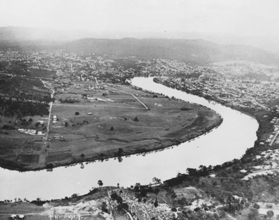 Aerial view of St Lucia campus in 1936