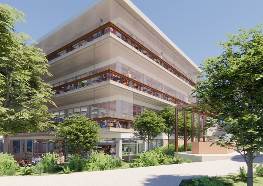 Artist impression of building 21C.